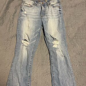 Seven7 Women's Straight Leg Jeans in Light Blue